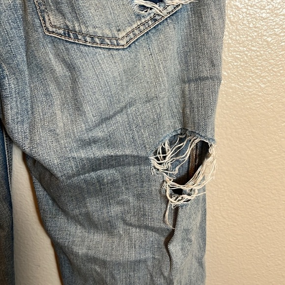 American Eagle Outfitters Tomgirl Button Fly Cotton Distressed Jeans - Picture 7 of 12